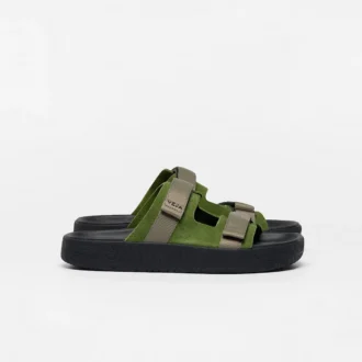 Arpoador Suede Militar Kaki Black