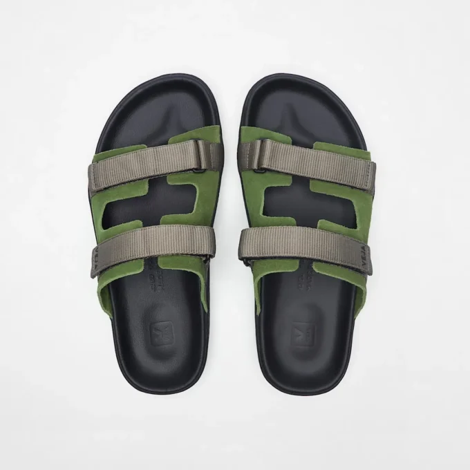 Arpoador Suede Militar Kaki Black