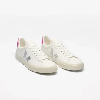 Campo Leather White Silver Ultraviolet