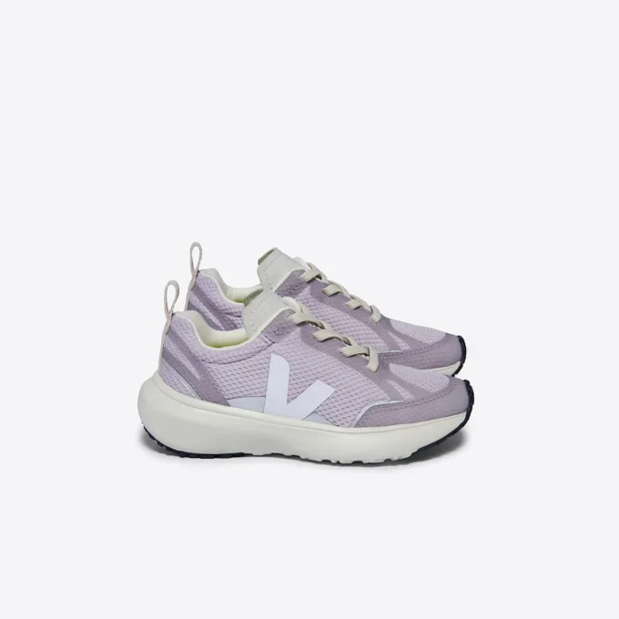 Canary Elastic Laces Alveomesh Parme White