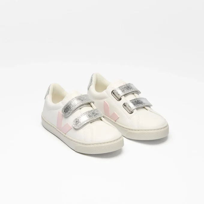 Esplar Leather White Petale Silver