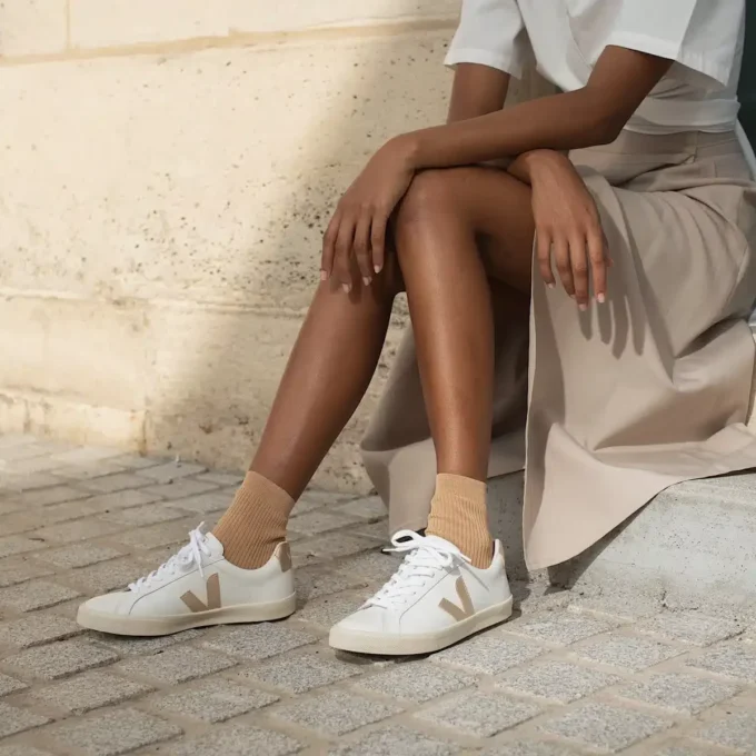 Esplar Leather White Platine Esplar Leather White Platine