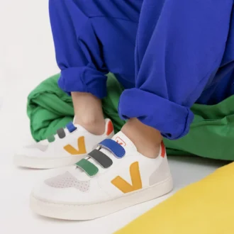 V-10 Leather Multico White Ouro