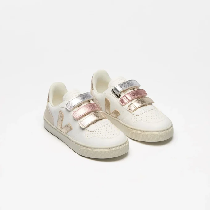 V-10 Leather Multico White Shiny