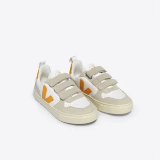 V-10 Leather White Ouro