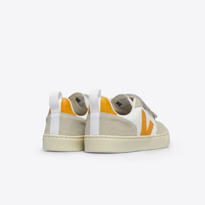 V-10 Leather White Ouro