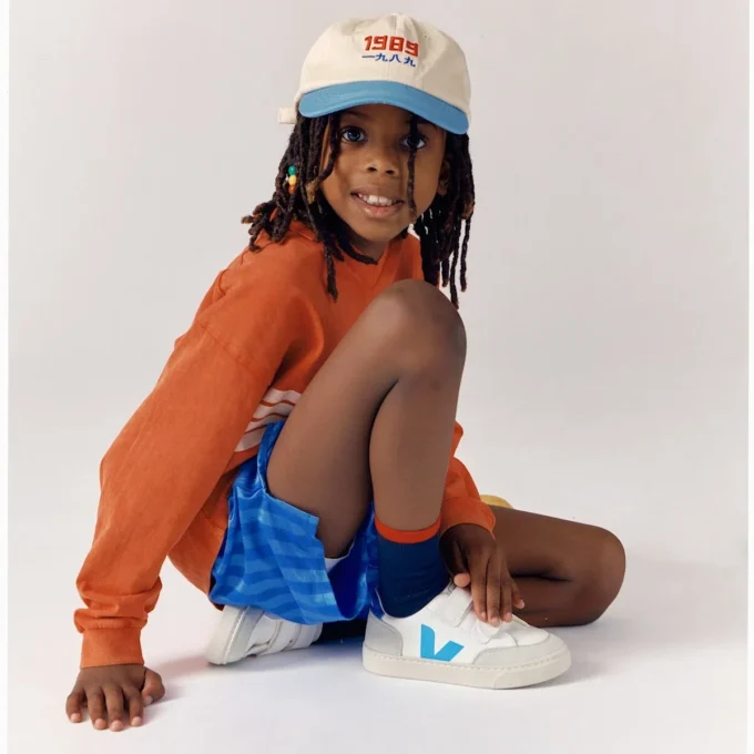 V-12 Leather White Aqua Paros