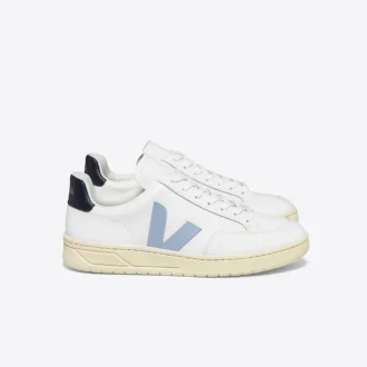 V-12 Leather White Steel Nautico