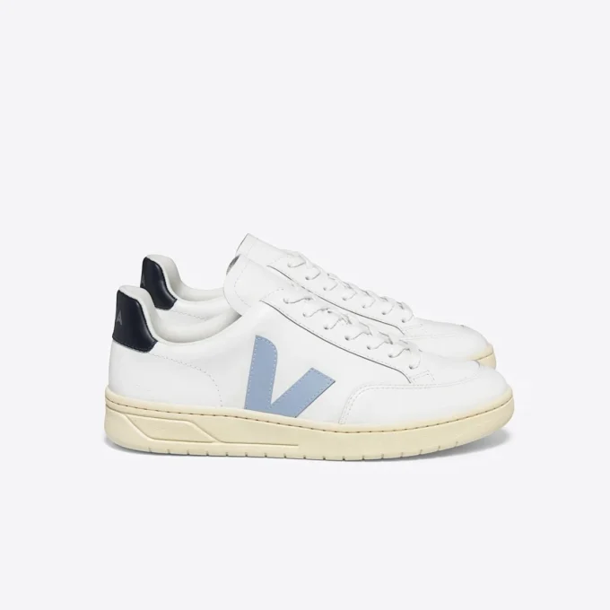 V-12 Leather White Steel Nautico
