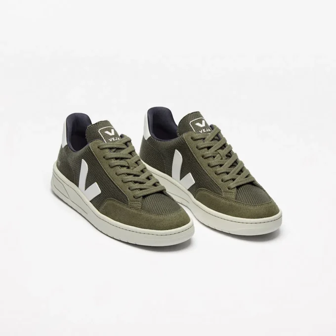 V-12 Vegan B-Mesh Olive White