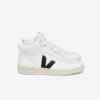 V-15 Leather White Black
