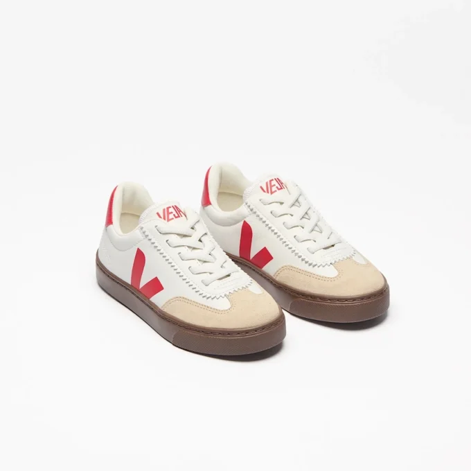 Volley Elastic Laces Leather White Pierre Pekin Bark