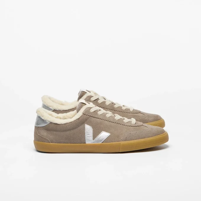 Volley Fured Suede Moonrock Silver