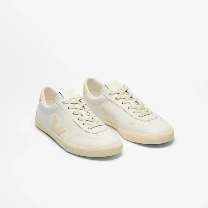 Volley Signature Leather White Calcaire